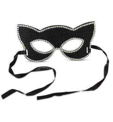 narrenwelt Domino Katze Katzenlady Augenmaske Halloween Cats Kostüm Accessoire