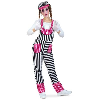 narrenwelt Kostüm Funny Clown Latzhose mit Taschen Gr. L Faching