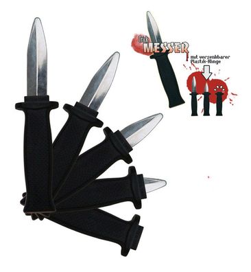 narrenwelt Theatermesser Trickesser Halloween Vampir versenkbare Plastikklinge