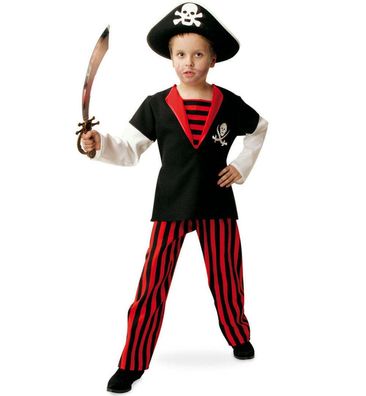 narrenwelt Pirat Royal Pirate Boy 104 Piratenkostüm 2tlg Oberteil Hose Fasching