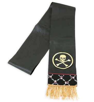 narrenwelt Piraten - Schärpe Pirat Totenkopf Piratenschärpe Kostüm Accessoires