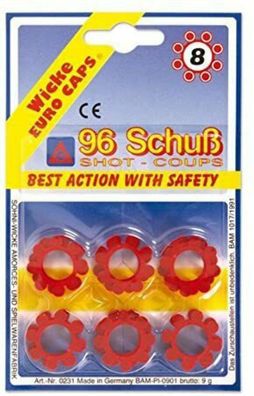 Fasching 59115 Munition 8er 96 Schuss NEU/OVP