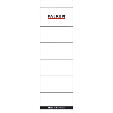 Falken Ordnerrückenschild 80039266 breit/kurz weiß 10 St./Pack