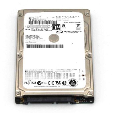 MHZ2080BH G1, PN CA07018-B322000L, Fujitsu 80GB SATA 2.5 Festplatte