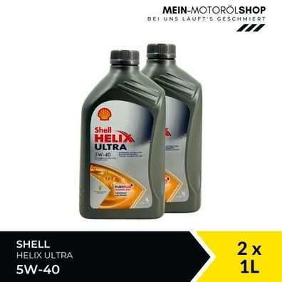 Shell Helix Ultra 5W-40 2x1 Liter