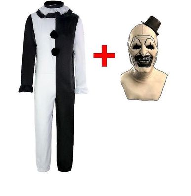 Cgmgtsn Terrifier 2 Art Der Clown Cosplay Kostüm Overall Hut Outfits Karneval Anzug