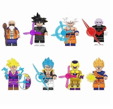 8 Pcs Sammeln Anime Dragon Mini Action-figuren Bausteine ??SpielzeugCharakter Figuren