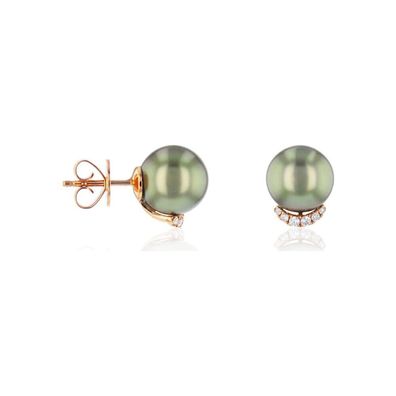 Luna-Pearls - 313.0560 - Ohrringe - 750 Roségold - 12 Brillanten H/SI 0,125 ct