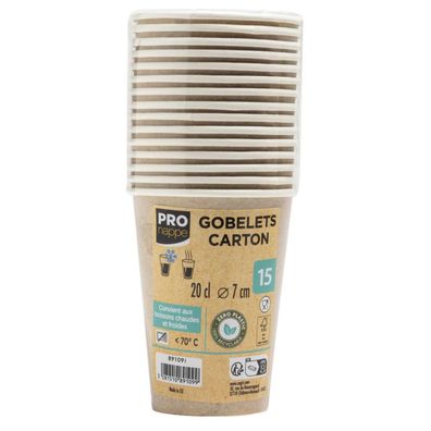 PROnappe 89109I 15 PROnappe Einweg-Kaffeebecher 200,0 ml