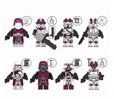 Bausteine ??Spielzeug 1,77 Zoll Sammlung Clone Troopers Actionfiguren Zusammengebaut