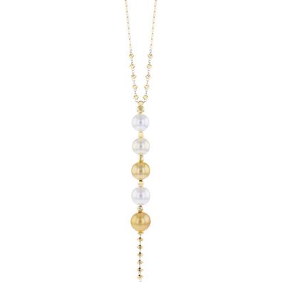 Luna-Pearls - 216.0731 - Collier - 750 Gelbgold - Südsee-Zuchtperle