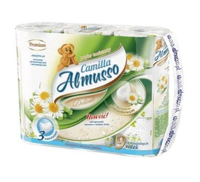 Almusso, Camilla Premium-Toilettenpapier, 9 Rollen