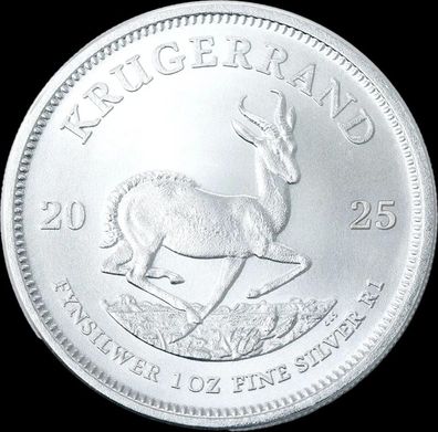 Süd-Afrika 1 oz. Unze Silber 999 Krügerrand Silbermünze 2025 in Münzkapsel NEU!!