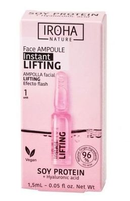 Iroha Nature Lifting-Ampulle für das Gesicht mit Sojaprotein & Hyaluronsäure, 1.5ml