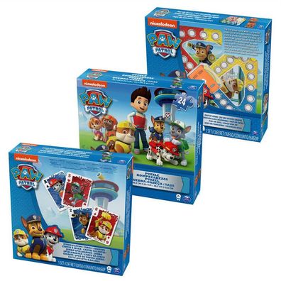 Spiele Set | 3 in 1 | Paw Patrol | Spinmaster | Kinder Familien Spiel