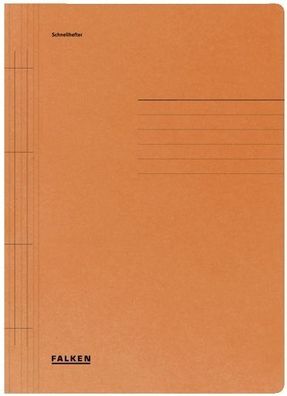 Falken 80003791 Schnellhefter - A4, 250 Blatt, Manilakarton (RC), orange