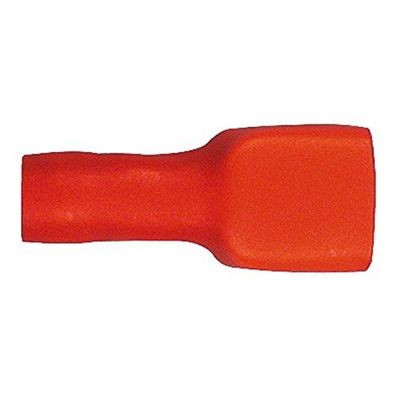 Flachsteckhülse Vollisolierter Quetschve 0,5 - 1,0 mm&sup2; rot (HERTH+BUSS),
