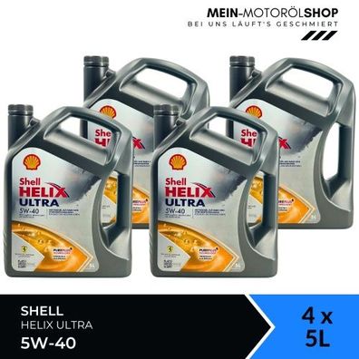 Shell Helix Ultra 5W-40 4x5 Liter