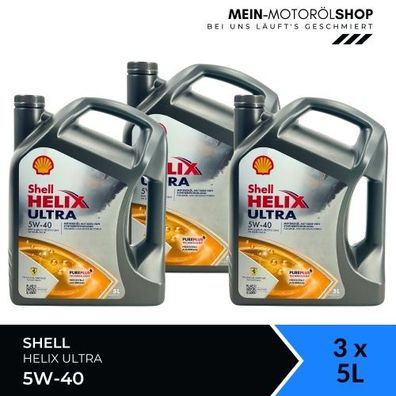 Shell Helix Ultra 5W-40 3x5 Liter