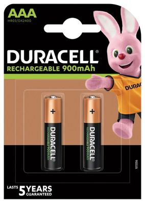 Duracell Batterie Akku Staycharged 2er-Micro 0,8 Ah