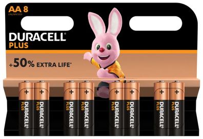 Duracell Batterie MN1500 Plus Power Mignon 8er Blister