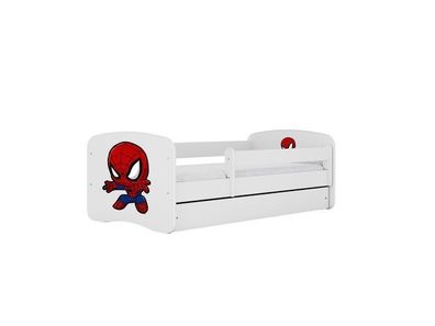 Kinderbett Spiderman mit Schublade und Matratze 140/70cm