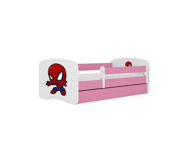 Kinderbett Spiderman mit Schublade und Matratze 160/80cm