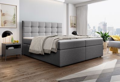 Boxspringbett PALMA 180x200 cm Komplett-Set mit Matratze und Topper