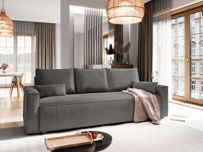 Schlafsofa MENI Couch mit Schlaffunktion Sofa mit Bettkasten Bettfunktion