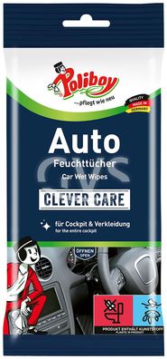 Poliboy Auto Feuchttücher, 1 Pk