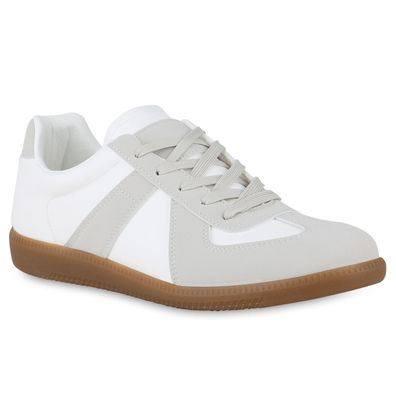 VAN HILL Herren Sneaker Low Schnürer Bequeme Freizeit Basic Schnür-Schuh