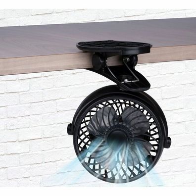 Tragbarer Lüfter mit Clip Büro Ventilator USB Ventilator Deckenlüfter Lüfter