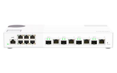 QNAP QSW-M2106-4C - Switch - managed - 6 x 2.5GBase-T + 4 x combo 10 Gigabit SF... ->