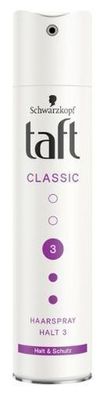 Taft Classic Haarspray, 250 ml, Strahlender Glanz