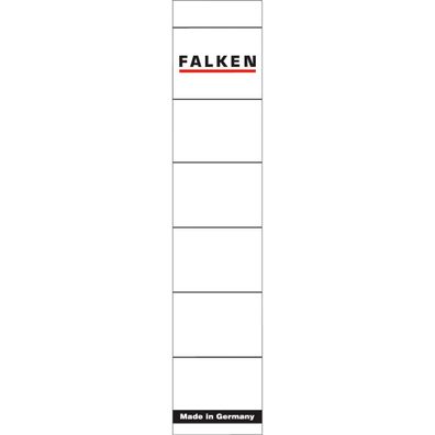 Falken Ordneretikett 80037765 schmal/kurz sk weiß 10 St./Pack