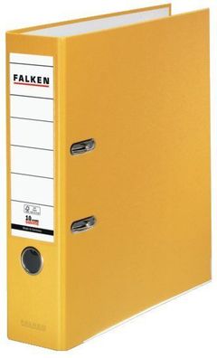 Falken 9984048 Ordner PP-Color S80 - A4, 8 cm, gelb