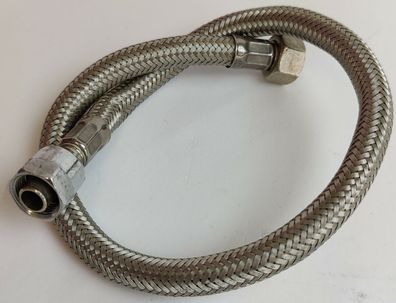 Flex-Schlauch ÜM 3/8? x Quetsch 10 mm hoch flexibel Panzerschlauch 50 cm / 500 m
