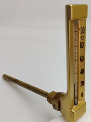 Maschinenthermometer 0°C - 100°C 90° Winkel 150 x 145 mm 1/2" AH150ALM145