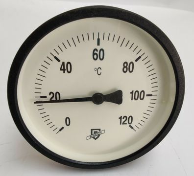 Scheich Bimetall Thermometer 0°C - 120°C Ø100mm Tauchschaft 150mm 120100K