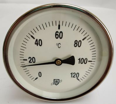 Scheich Bimetall Thermometer 0°C - 120°C Ø100mm Tauchschaft 150mm 120100