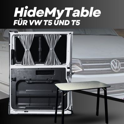 VW T5 & T6 Schiebetürverkleidung mit integriertem Campingtisch