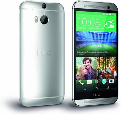 HTC One M8 Glacial Silver 16GB Android Smartphone Sehr Gut in OVP