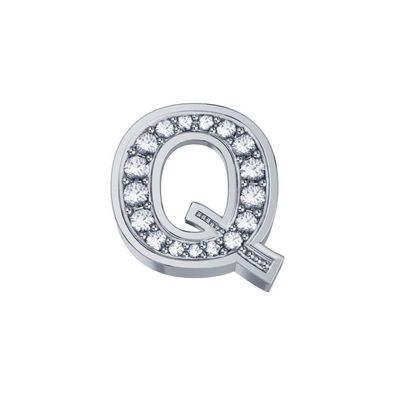 FRAU ORO - DCHF3319Q - Buchstabenelement in Weißgold und Diamanten
