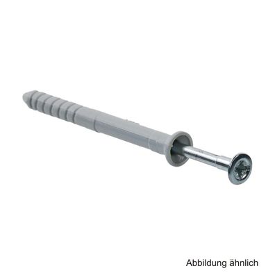 Nageldübel mit Senkkopf und vormontierter Schraube, 6 x 60 mm, 50 Stück