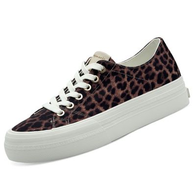 Tamaris Damen Plateau Canvas Sneaker Leopard 1-23744-42/360