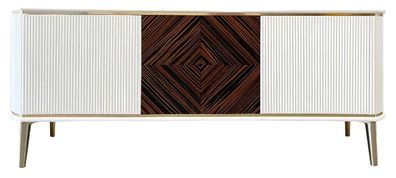 Wohnzimmer Rtv Lowboard Tv Ständer Holz Weiß Wohnwand Modern Fernseher