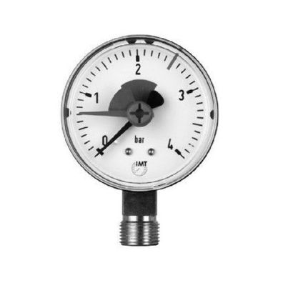 SYR Manometer f. Heizungsanlagen, G 3/8", 0-4bar, D:63mm, enkrecht, 0013.10.000