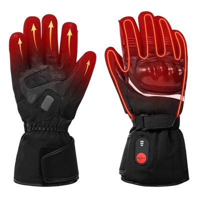 Beheizte Handschuhe für Herren und Damen, Palm Lederhandschuhe für Winterski