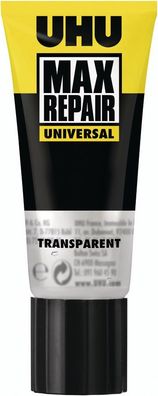 Universalkleber MAX REPAIR Universal transp.45g Tube UHU