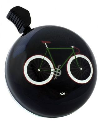 Liix Design Bell "Brooklyn Bike", Fahrradklingel, schwarz, Ø 67mm